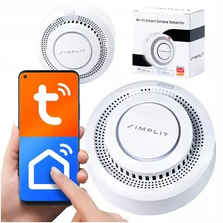 POŽIARNY DETEKTOR DYMU WIFI ALARM TUYA SIMPLIT DETEKTOR